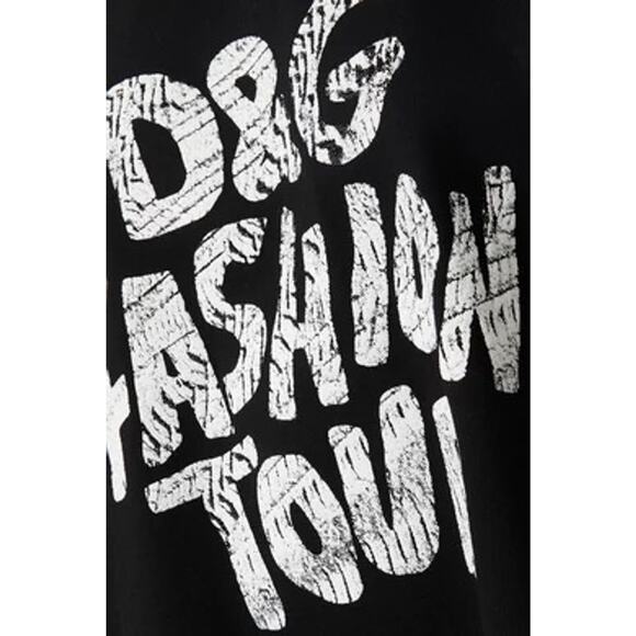 NWT Dolce & Gabbana Black D&G Fashion Tour step-hem T-Shirt IT 40 S - Picture 7 of 9